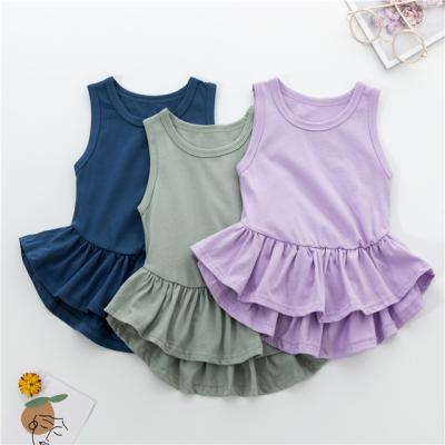 China Breathable Kids Clothing Girls Dresses Toddler Girls Ruffle Dresses Kids Clothes Girls Tutu Dresses for sale