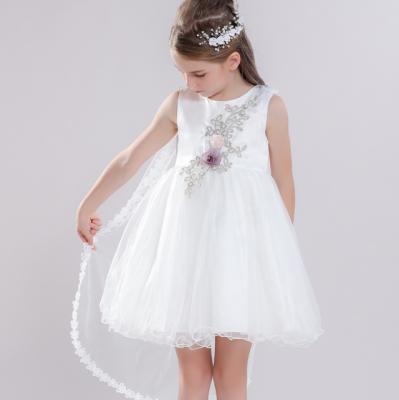 China High-end Girls Bridesmaids Girls White Kids Breathable Princess Party Dresses Girls Party Dresses for sale