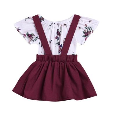 China Lovely Kids Toddler Girl Romper Newborn Baby Dresses Set Breathable Floral Princess Dress Gowns for sale