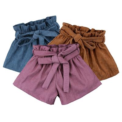 China Breathable High Quality Summer Casual Girls Shorts Three Color Baby Cotton Clothing for sale