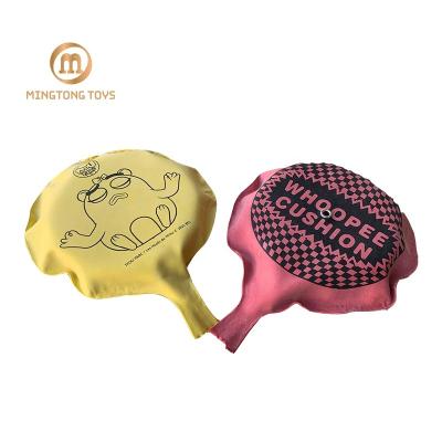 China Novelty Rubber Joke Toys Fun Gifts UV Printing Whoopee Custom Cushion for sale