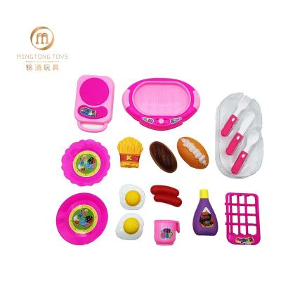 China Preschool Toy Kitchen Play Set Custom Design Girls Plastic Safe Material Dream Box Cooking To Pretend Kitchen Toys Play Set for sale