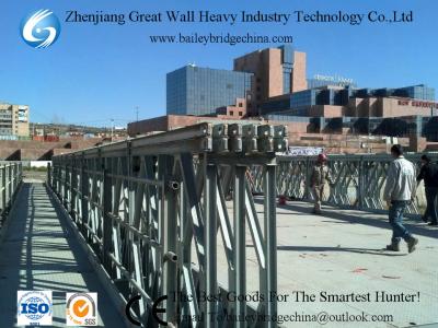 China CB200(HD200) Galvanized  bailey bridge with pedestrian way,bailey bridge,foot walk,bridge for sale