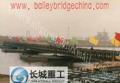 China Specialized Production Pontoon  Bailey bridge/Reusable Floating Temporary sidewalk for sale