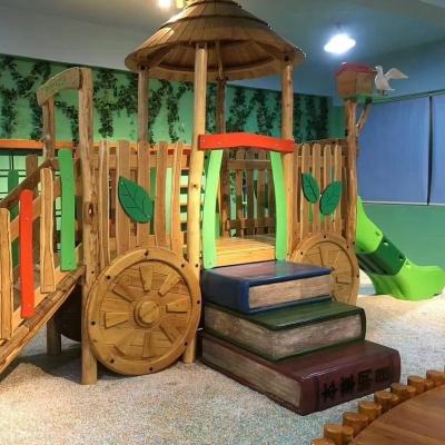 China 1-3 New Design Climbing Play House Equipment Small Wooden Playground for sale