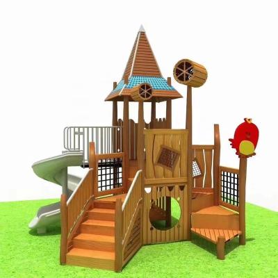 China 1-3 Mini Wooden Playground Garden Wooden Playground Wooden Playground For Kids for sale