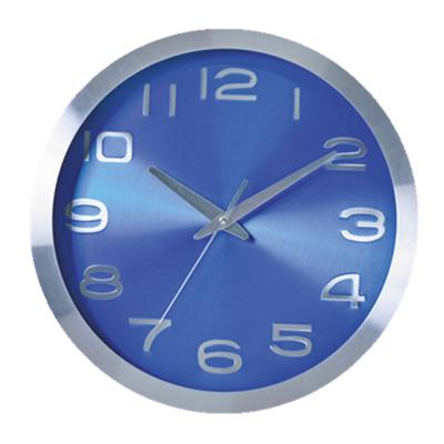 China Metal Frame CREATIVE Face Best Selling 12 Inch High Grade Quartz Round Aluminum Wall Clock for sale