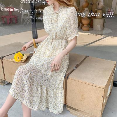 China Anti-pilling A line casual dress elegant casual dress 2021 hot sale A summer women's dress-clothing sportswear slim design casual dresses long for sale