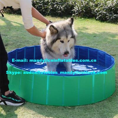 China Viable Summer Funny Pet Bath Pool , PVC Inflatable Pet Pool for sale