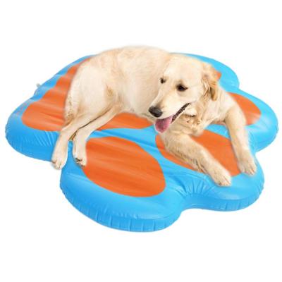 China Sustainable PVC Dog Pool Raft Float Inflatable Raft For Pets for sale