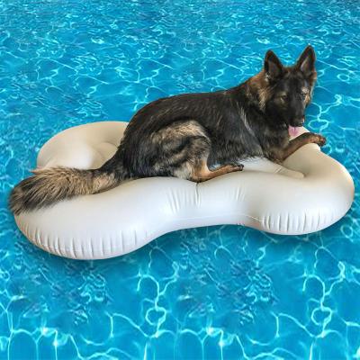 China Viable Bone Shape PVC Dog Raft Inflatable Pool Float for sale