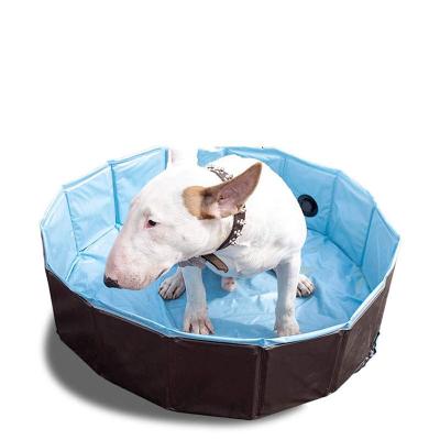 China Summer Pet Viable Swimming Pool Funny Pet Bath Collapsible Swimming Pool for sale