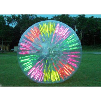 China Inflatable Toy PVC Shining Inflatable Glitter Zorb Ball For Kids And Adults for sale