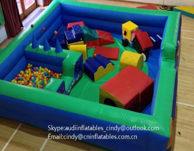 China PVC Tarpauline Outdoor Inflatable Play Equipment Inflatable Play Park, Inflatable Soft Play Center For Kids for sale