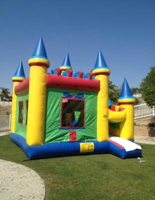 China PVC Tarpauline 5 in1 Inflatable Castle Combo Funny Kids Bounce House Inflatable Play Zone For Sale for sale