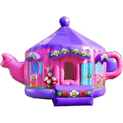 China Indoor / Outdoor Inflatable Inflatable Castle Teapot PVC Bouncy House for sale