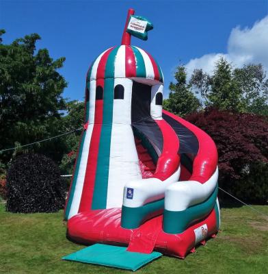 China Indoor/Ourdoor Rainbow Helter Skelter Inflatable Slide Inflatable Dry Slide for sale