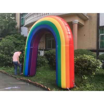 China Mini Inflatable Rainbow Arch Inflatable Indoor/ Outdoor Advertising Balloon Arch for sale