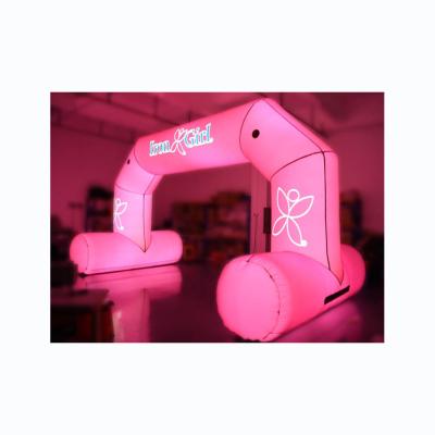 China PVC Illuminated Arch Amazing Inflatable Arches Sports Entry Door With Powerful Built In LED Lighting for sale