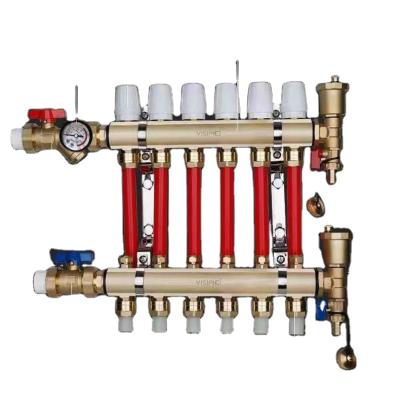 China Durable Cheap 2 Way 9way Water Manifold Floor Heating Manifold For Hot Cold Water for sale