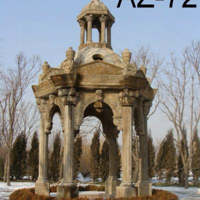 China outdoor decoration large natural stone gazebos for garden decoration for sale