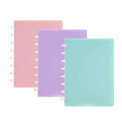 Cina Binding Custom Disk Binding Hard Loose Leaf Lattice Notebook Cover Student Personal Planner With Index Page in vendita