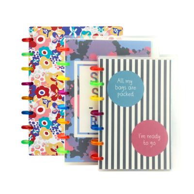 China Printed Custom Disc Binder Printing Daily Planners Hardcover Poly A5 Notebooks for sale