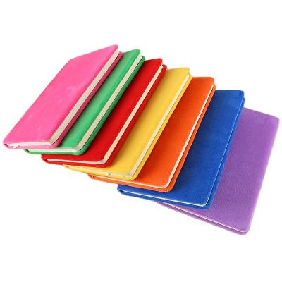 China Velvet Notebook Customized Logo Factory Wholesale Multicolor Plush Velvet Notebook for sale