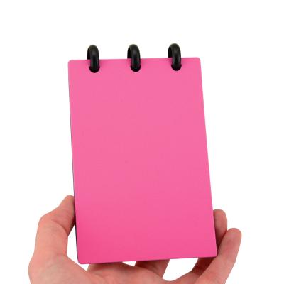 中国 Disc Binding A7 Size 50 Sheets Disc Binding Mini Poly Cover Memo Pad Notepad 販売のため