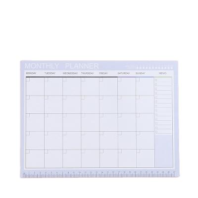 Chine A4 Month Self Adhesive Plan Desk Plan Schedule 54 Simple And Fresh Student Sticky Notes à vendre