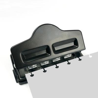 China House. Office Desk Black T Shaped Mushroom 4 Hole Paper Punch For A3/A4 A5/A6 Paper for sale