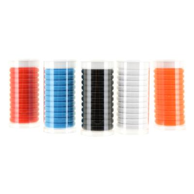 China Plastic Disc Binding Notebook Mushroom Hole Button Disc Binding Coil Loose Leaf Discs For Planner 11 Pcs Per Pack Te koop