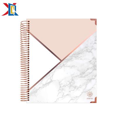 中国 Hardcover Custom 2020 Day Private Label Dairy Daily Weekly Monthly Planner with Elastic Band 販売のため