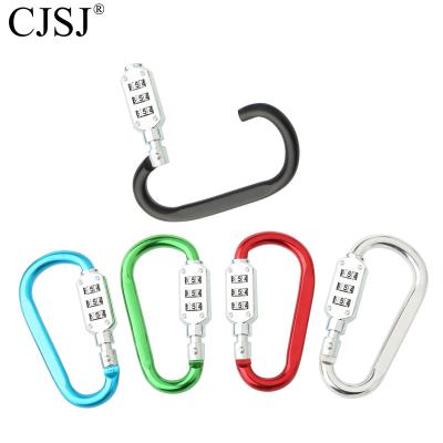 China CH-22C Aluminum Produce 3 Digit Adjustable Aluminum Alloy Hook Padlock for sale