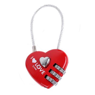 China CH-28ATravel Heart Shaped Zinc Alloy Luggage Padlock for sale