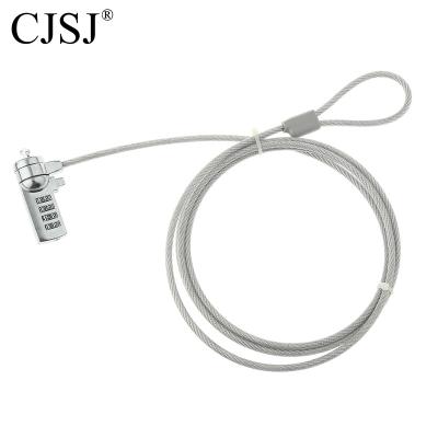 China Lock: CH-902 4 digit cable combination password computer lock zinc alloy laptop lock for sale