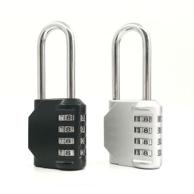 China CH-604-L Factory Wholesale 4 Digit Combination Zinc Alloy Long Shackle Lock Door Lock for sale