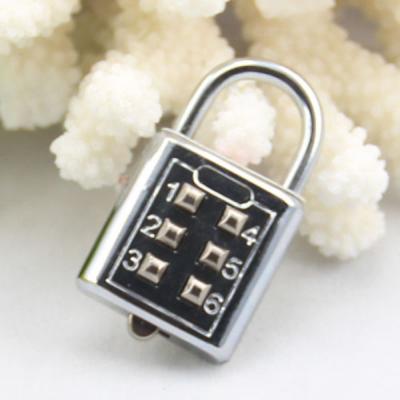 China CH-600 6 push numbers buttons combination pujiang zinc alloy padlock for sale