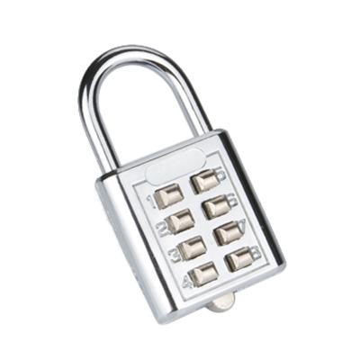 China CH-601 AIWA 8 Numbers Push Button Zinc Alloy Fingerprint Padlock for sale