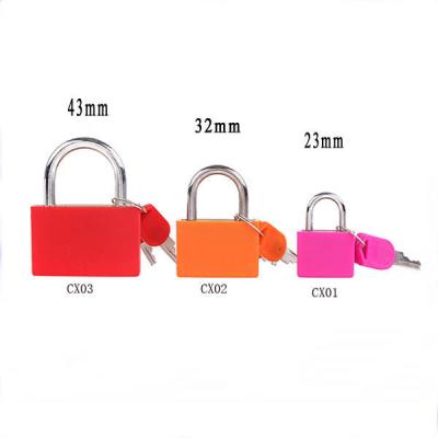 China CH-CX03 40mm ABS Plastic Colored Plastic Cover Key Padlock Brass And ABS Lock for sale