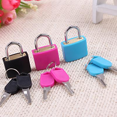 China Factory direct sale brass and ABS CH-CX01 CJSJ brass padlock 20mm ABS plastic cover small with key for sale