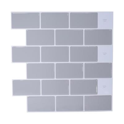 China Natural and Durable Peel and Stick Wallcovering Backsplash Tile Stickers Decals Decorative Wallpaper for Kitchen Art Home Bathroom Decor for sale