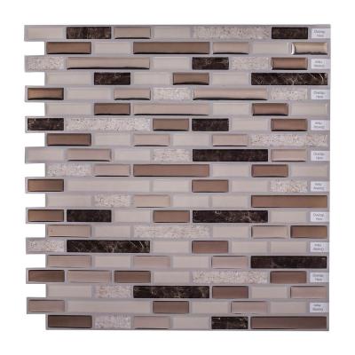 China Wholesale Skin n Stick Substance Decor Parquet Wall Porcelain Slab Strong Bonding Mosaic for sale