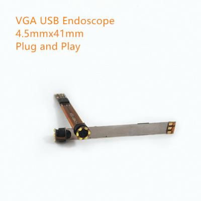 China Endoscopio driveless D4.5mmxL41mm del juego USB del enchufe del módulo 25fps YUV MJPG DC5V de la cámara de vídeo del endoscopio de VGA 0.3MP USB en venta