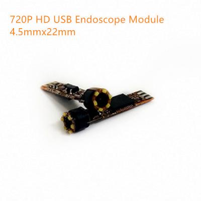 China endoscopio driveless D4.5mmxL22mm del juego USB del enchufe del módulo 25fps YUV MJPG DC5V de la cámara de vídeo del endoscopio del megapíxel USB de 720P HD en venta