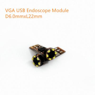 China Endoscopio driveless D6.0mmxL22mm del juego USB del enchufe del módulo 25fps YUV MJPG DC5V de la cámara de vídeo del endoscopio de VGA 0.3MP USB en venta