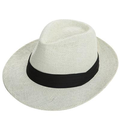 China 2021Promotional Panama Picture Straw Hat Men Felted Hat Summer Simple High Quality Hats Manufacturer for sale