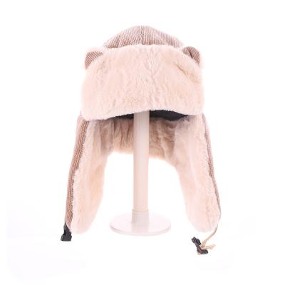 China 2021 winters warm comfortable women's earmuffs cotton earmuffs cotton hat cold hat thick warm fan winter hat russian hat for sale