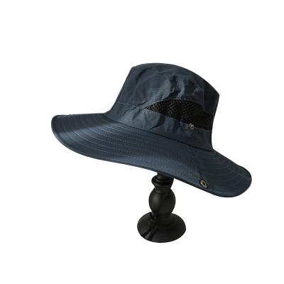 China Wholesale Fashion Men's Wide Belt Fisherman Designer Bucket Hat Cotton Image Net Brim Buni Embroidered Hat for sale