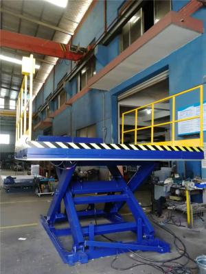 China Stationary Lift Table, Hydraulic Dock Lift Equipment With Full Toe Guard For Forklift Loading for sale